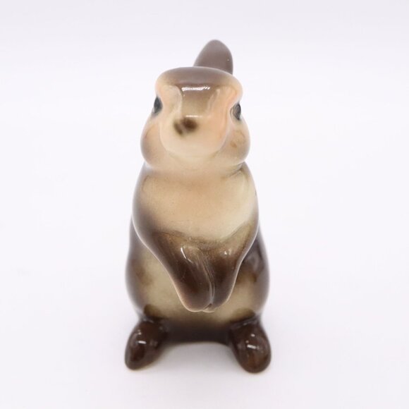 Set Of 2 Vintage Goebel Bunny Figurines West Germany Brown Rabbits 3" - Picture 3 of 12